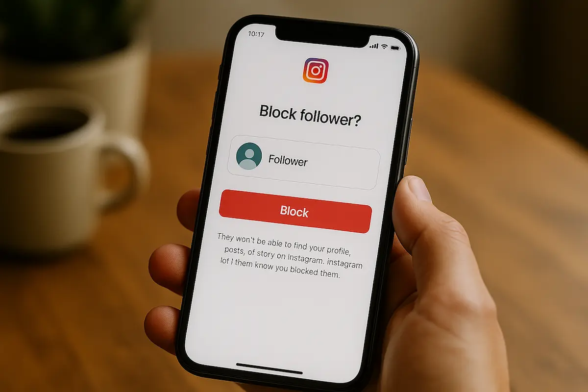 Como bloquear seguidor no Instagram