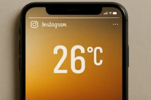 Como colocar temperatura no story