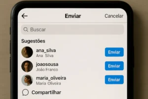 Não aparece a opção de compartilhar stories