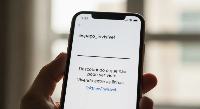 Espaço invisível para bio Instagram: como usar