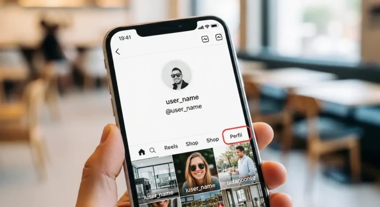 Onde fica o nome de usuário no Instagram?