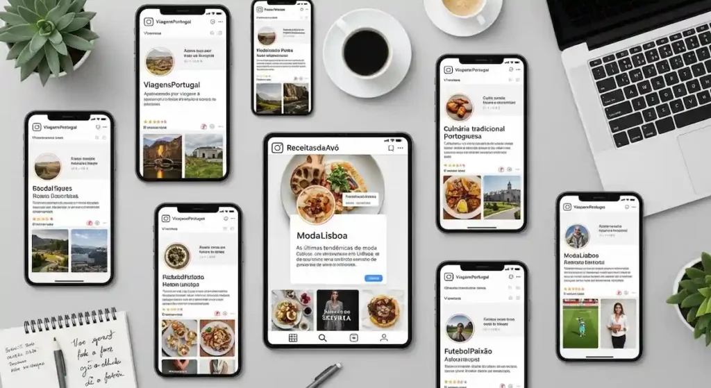 Tem como ver as contas que eu visitei no Instagram