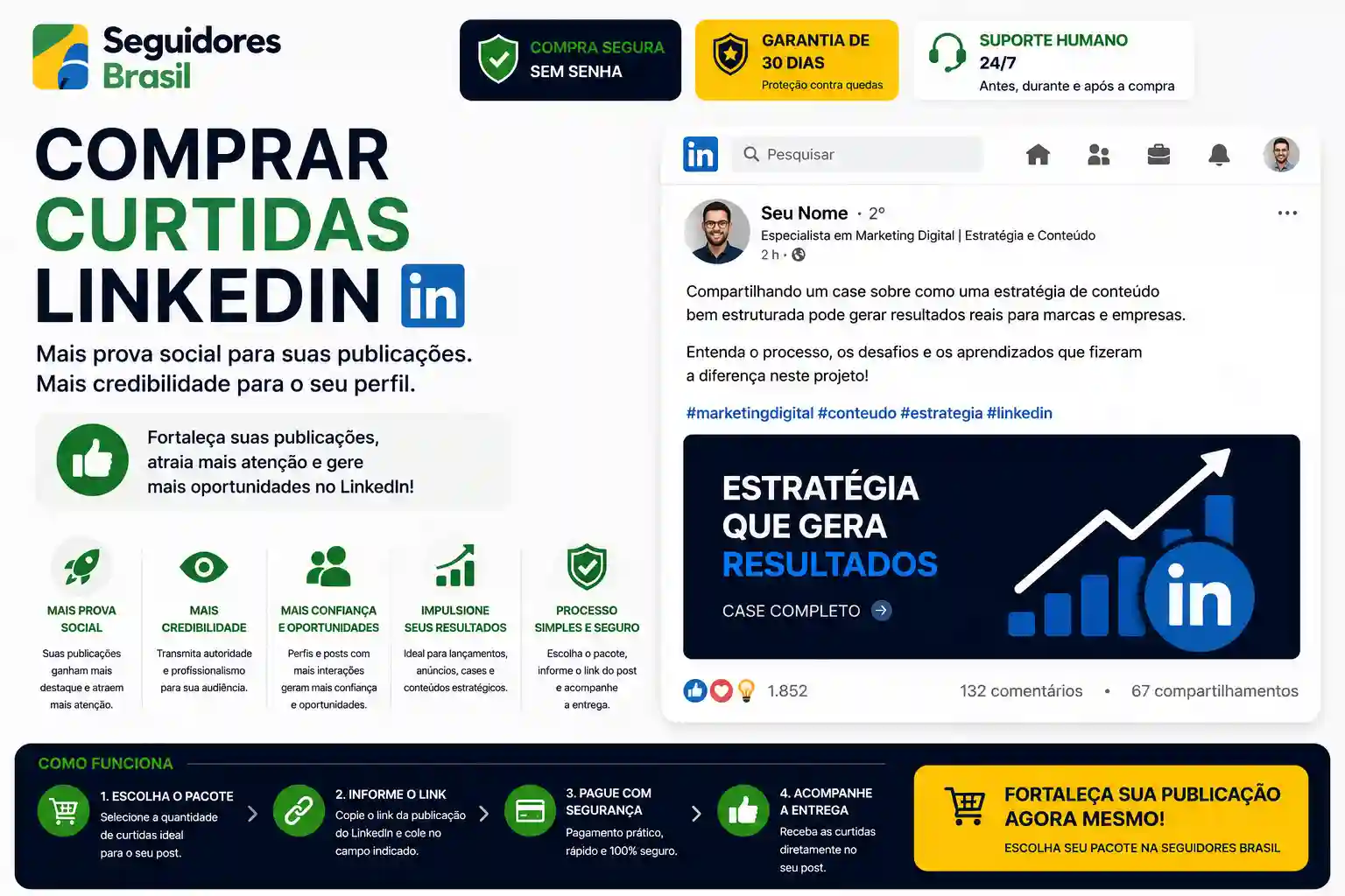 Comprar Curtidas LinkedIn