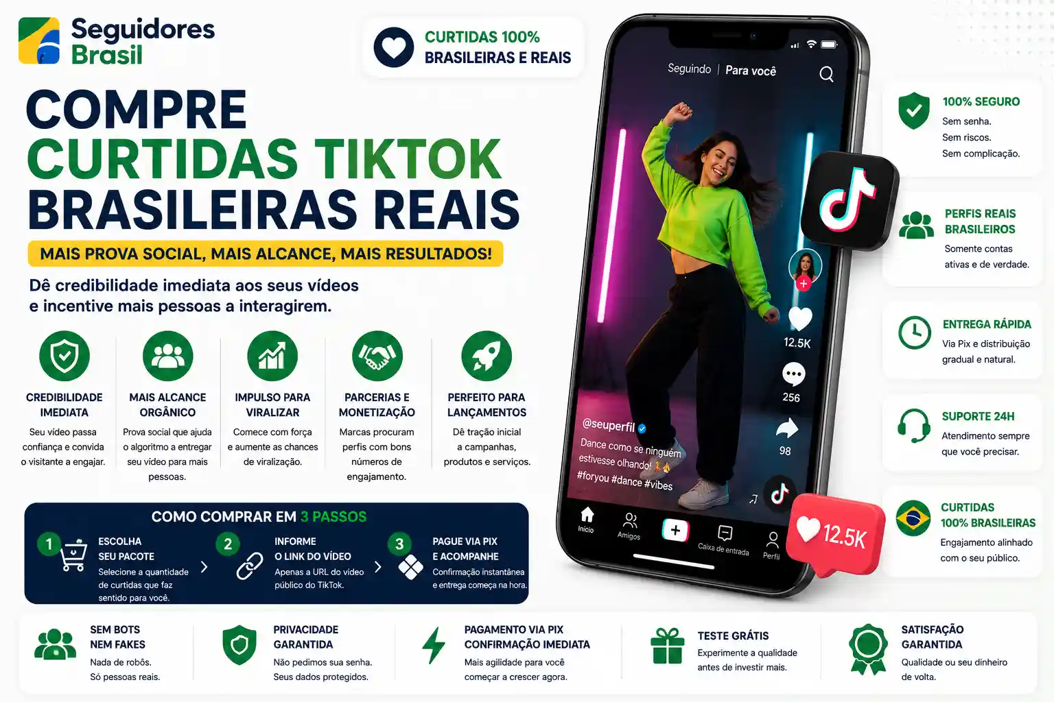 Comprar Curtidas TikTok Brasileiras