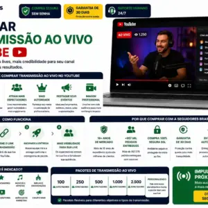 Comprar Transmissão ao Vivo Youtube