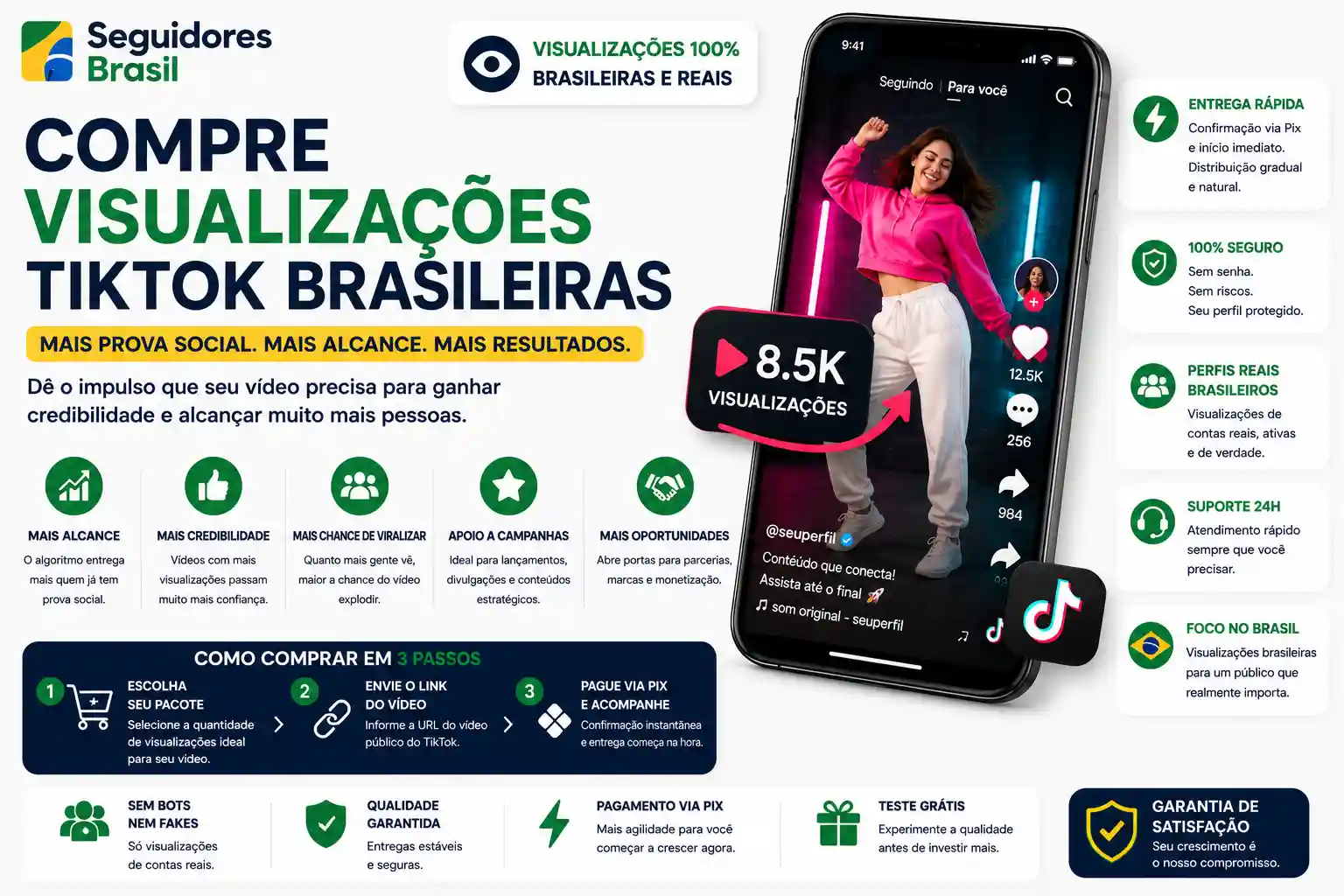 Comprar Visualizações TikTok Entrega Imediata
