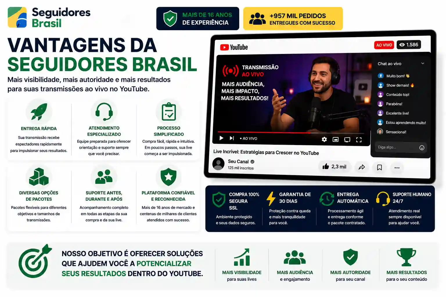 Vantagens da Seguidores Brasil